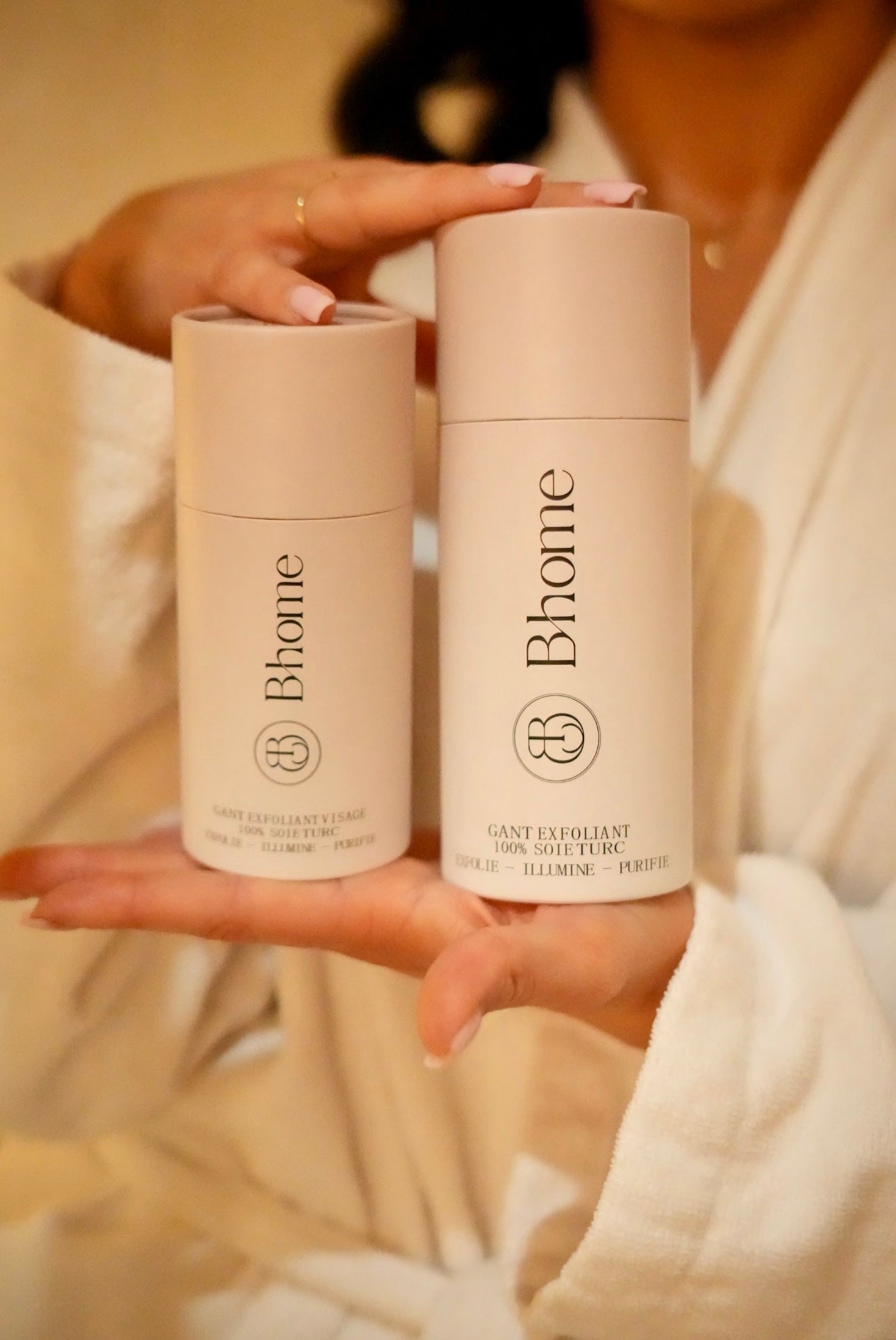 Coffret GANT EXFOLIANT CORPS & VISAGE 100% soie turc