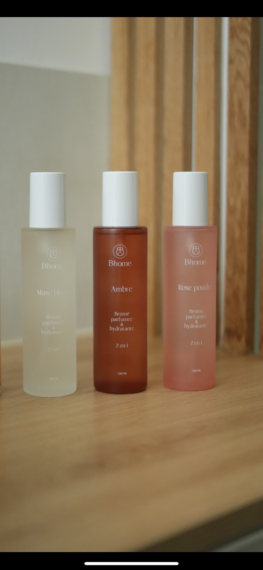 Coffret 3 BRUMES parfumées & hydratantes